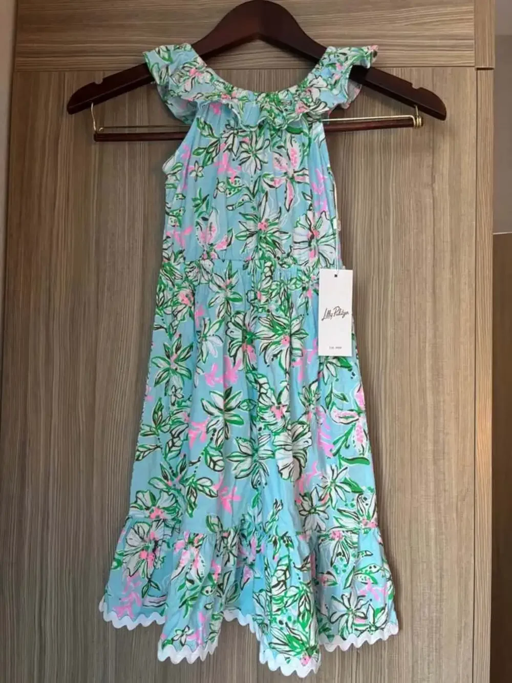 Lilly Pulitzer Girls Zetta Midi Dress Multi Lil Sun Of A Bun Size XS 2/3 NWT $88